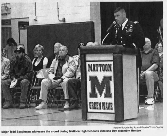 Mattoon High School's Veterans Day assembly
